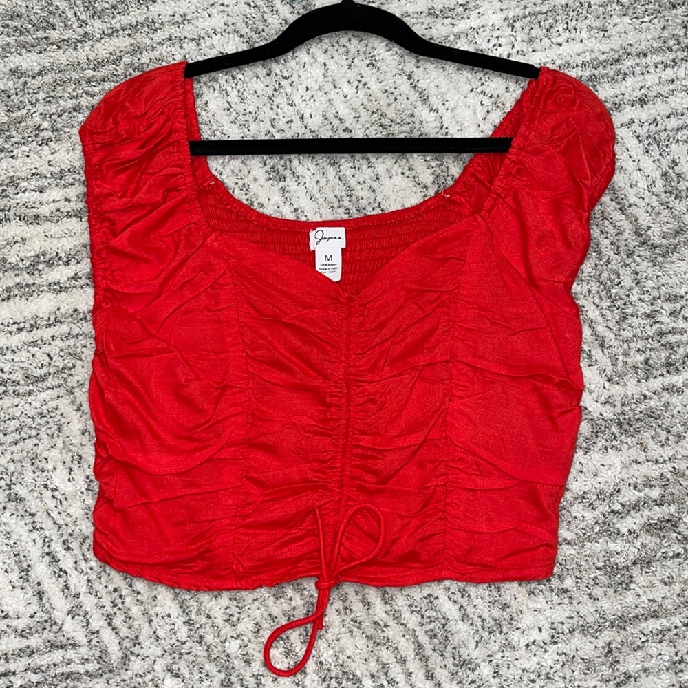 Bring red crop top
